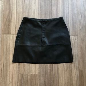 Zara leather skirt